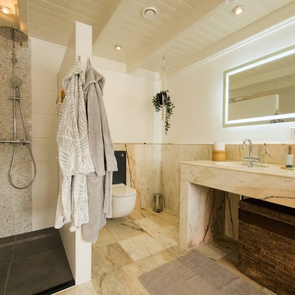 Rode Kamer - Bed & Breakfast (Badkamer Douche) De Drie Kelken Amerongen